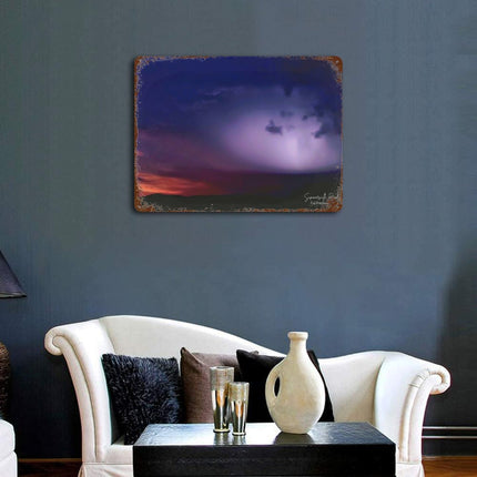 Design Rusty Metal Sign(Horizontal) 11.8"×15.7"