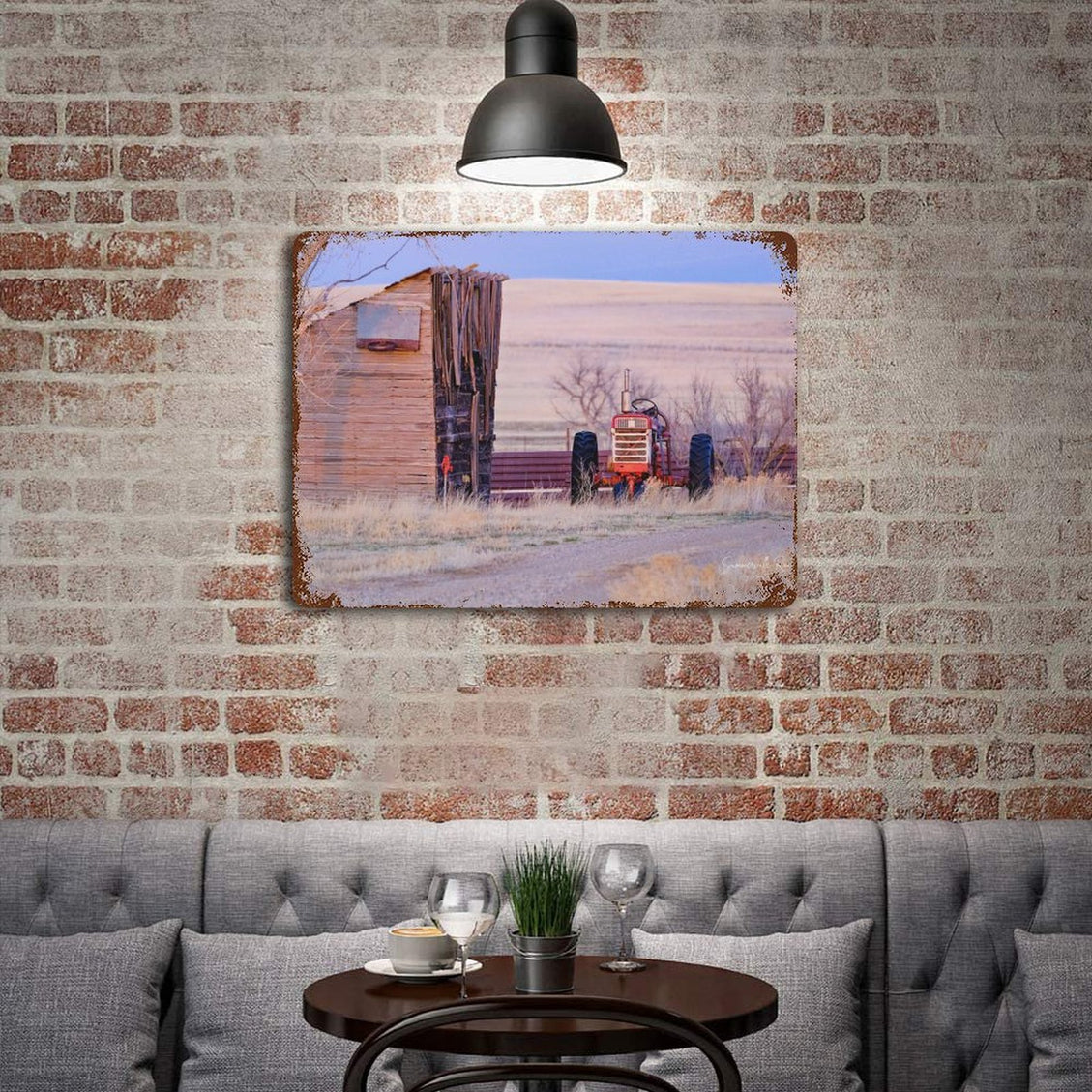 Design Rusty Metal Sign(Horizontal) 11.8"×15.7"