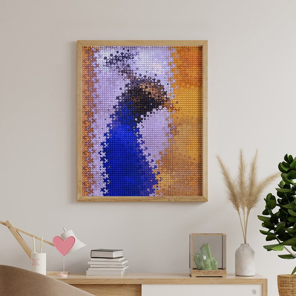 Design Diamond Painting 16"×20"(Vertical) Peacock