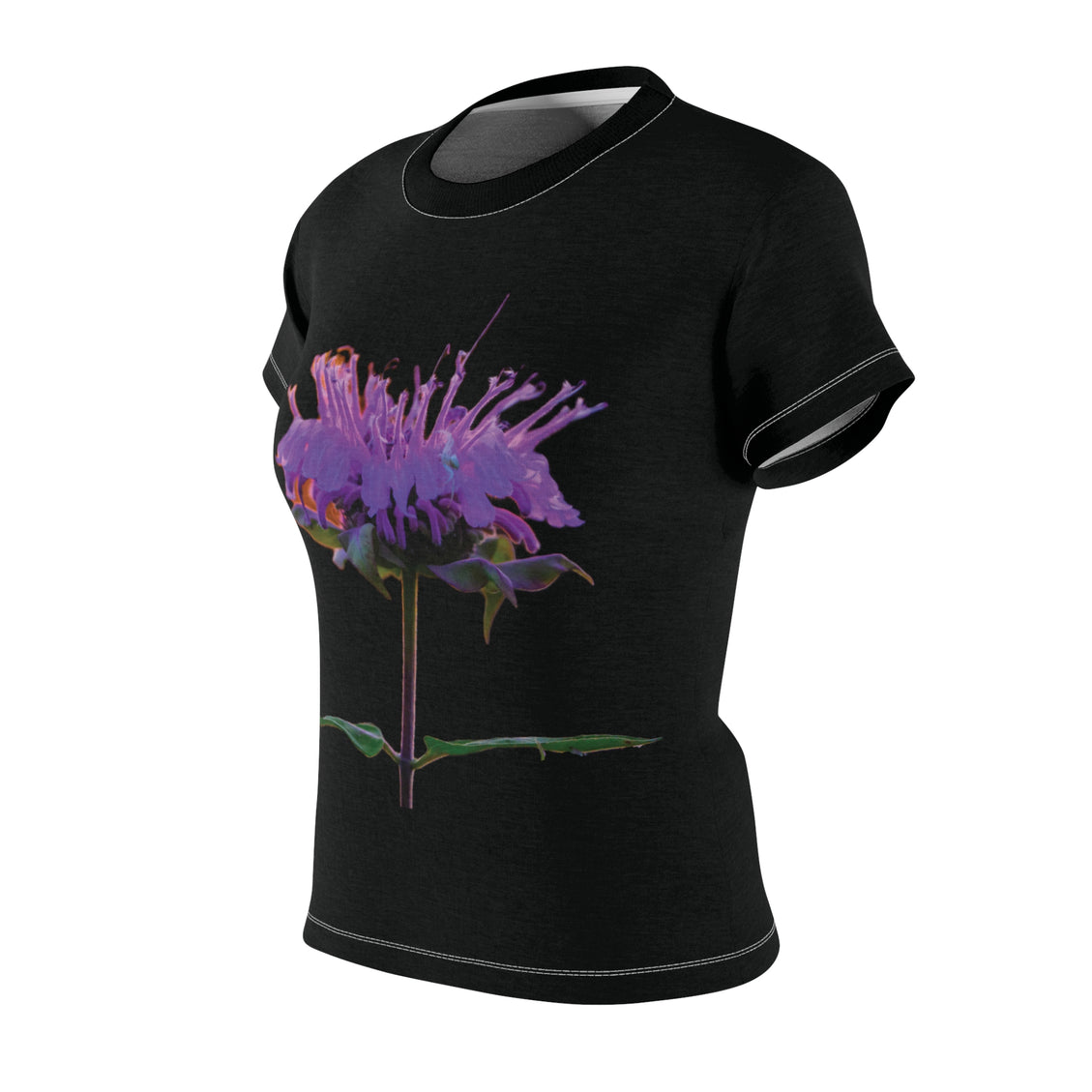 Women's Cut & Sew Tee (AOP) Bergamot Black