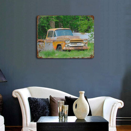 Design Rusty Metal Sign(Horizontal) 11.8"×15.7"