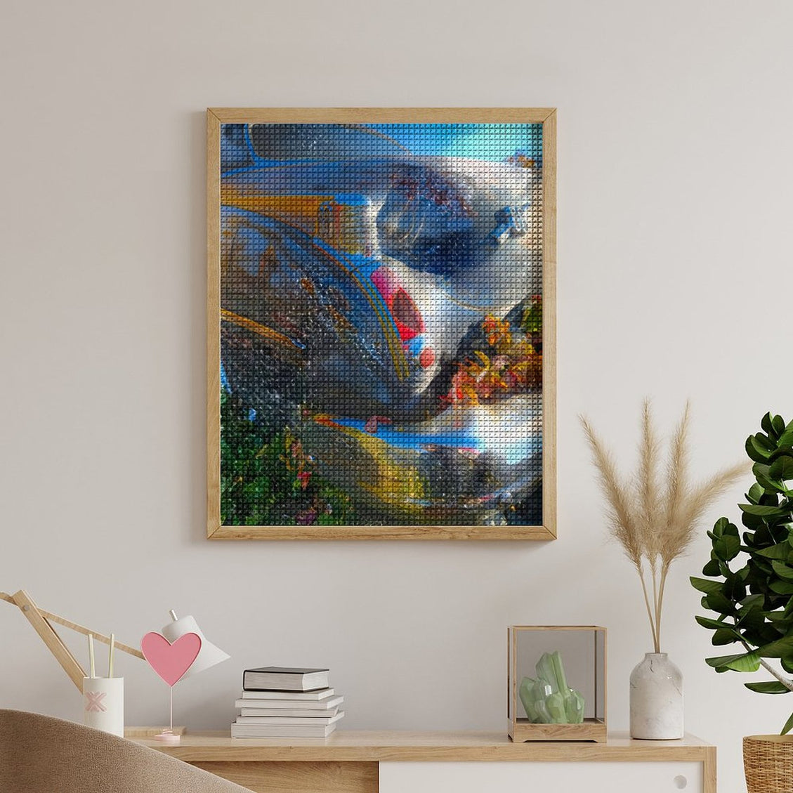 Design Diamond Painting 16"×20"(Vertical) Old Car Autumn