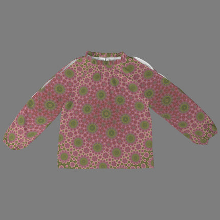 Long Slit Sleeve Blouse Cactus in Bloom