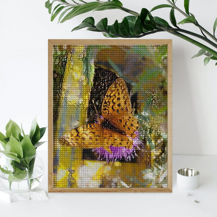 Design Diamond Painting 16"×20"(Vertical) Butterfly in the Slim Buttes