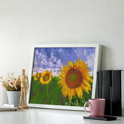 Design Diamond Painting 20"×16"(Horizontal) Sunflowers South Dakota