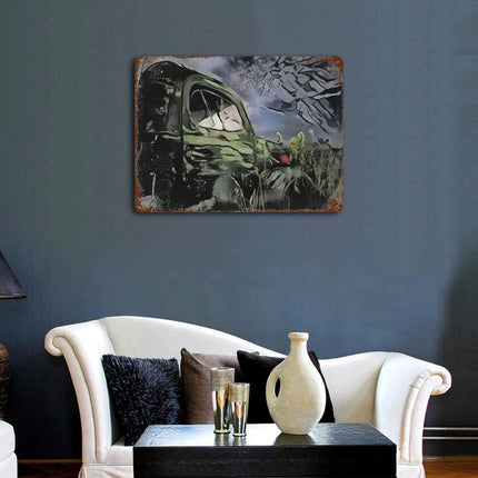 Design Rusty Metal Sign(Horizontal) 11.8"×15.7"