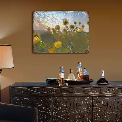 Design Rusty Metal Sign(Horizontal) 11.8"×15.7"