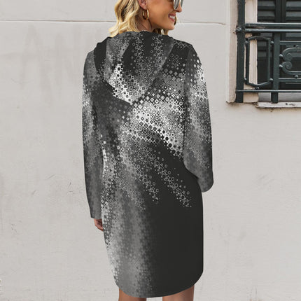 Hoodie Dress Black Angus