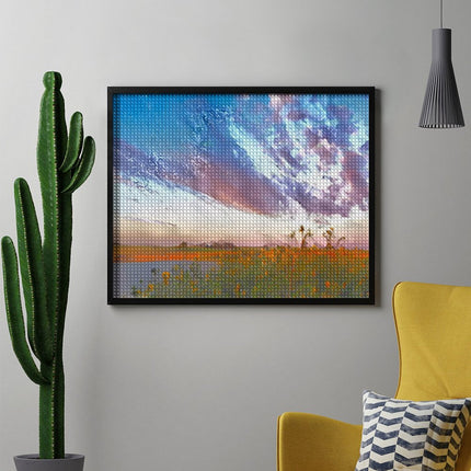 Design Diamond Painting 20"×16"(Horizontal) Shadehill Sunflowers at Sunset
