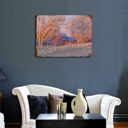Design Rusty Metal Sign(Horizontal) 11.8"×15.7"