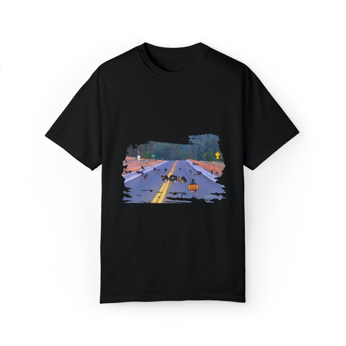 Unisex Garment-Dyed T-shirt Wild Turkey Pilot Car