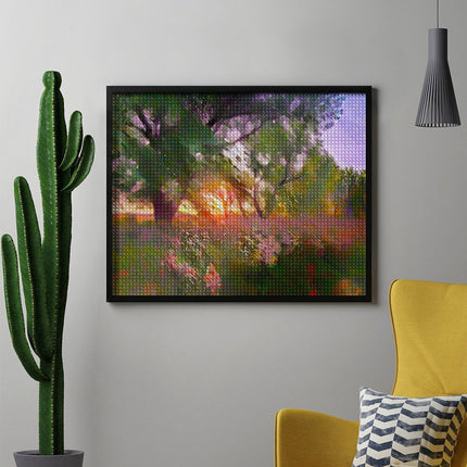Design Diamond Painting 20"×16"(Horizontal) Summer on the Grand River II