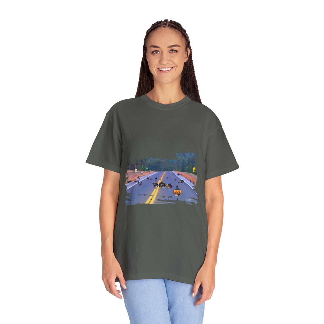 Unisex Garment-Dyed T-shirt Wild Turkey Pilot Car