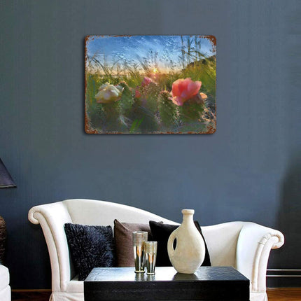 Design Rusty Metal Sign(Horizontal) 11.8"×15.7"