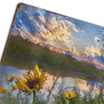 Design Rusty Metal Sign(Horizontal) 11.8"×15.7"