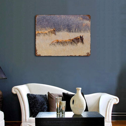 Design Rusty Metal Sign(Horizontal) 11.8"×15.7"