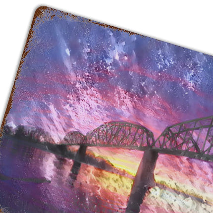 Design Rusty Metal Sign(Horizontal) 11.8"×15.7"