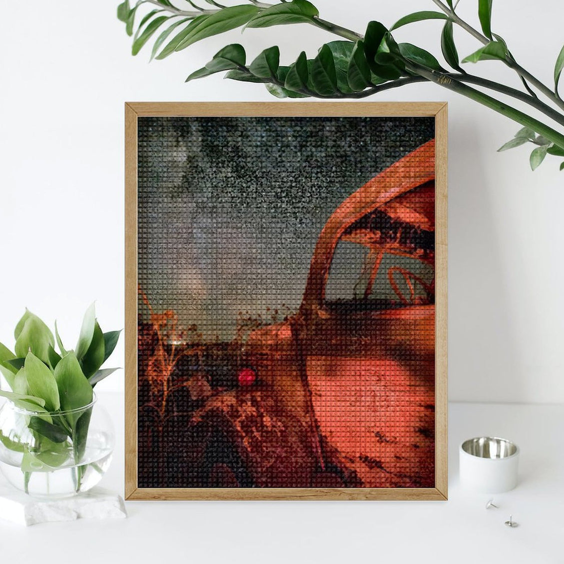 Design Diamond Painting 16"×20"(Vertical) MIlky Way Truck