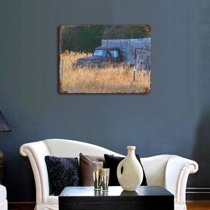 Design Rusty Metal Sign(Horizontal) 11.8"×15.7"