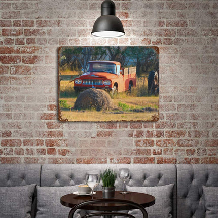 Design Rusty Metal Sign(Horizontal) 11.8"×15.7"