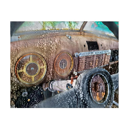 Design Diamond Painting 20"×16"(Horizontal) Old Truck Dashboard