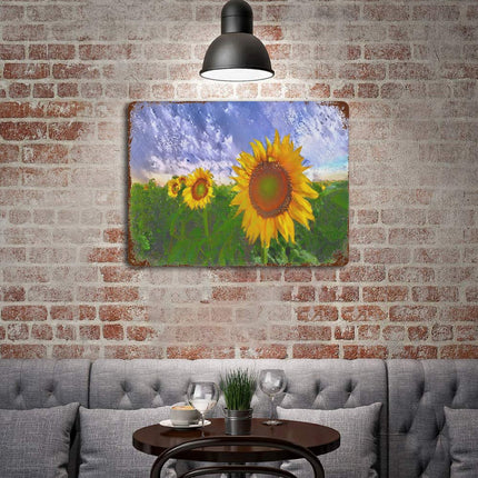 Design Rusty Metal Sign(Horizontal) 11.8"×15.7"