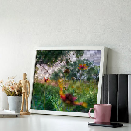 Design Diamond Painting 20"×16"(Horizontal) Wildflowers on the Grand River