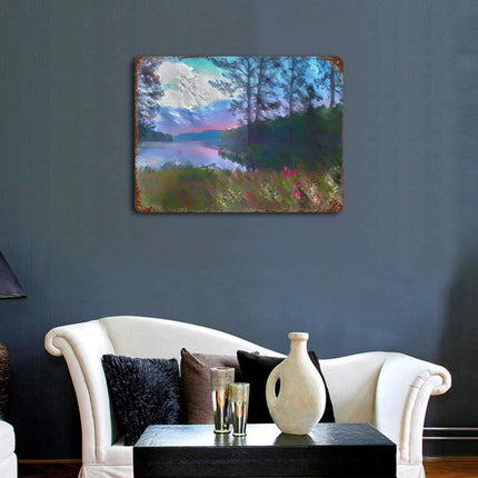 Design Rusty Metal Sign(Horizontal) 11.8"×15.7"