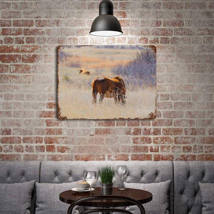 Design Rusty Metal Sign(Horizontal) 11.8"×15.7"