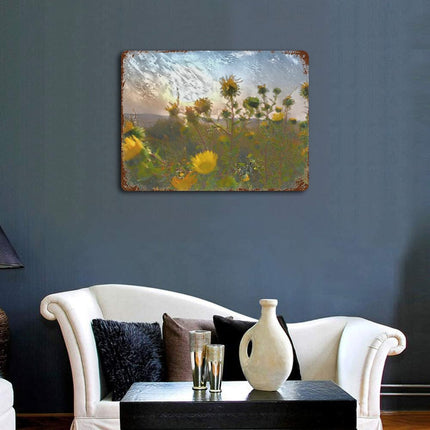 Design Rusty Metal Sign(Horizontal) 11.8"×15.7"