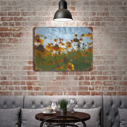 Design Rusty Metal Sign(Horizontal) 11.8"×15.7"
