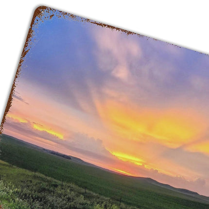 Design Rusty Metal Sign(Horizontal) 11.8"×15.7"