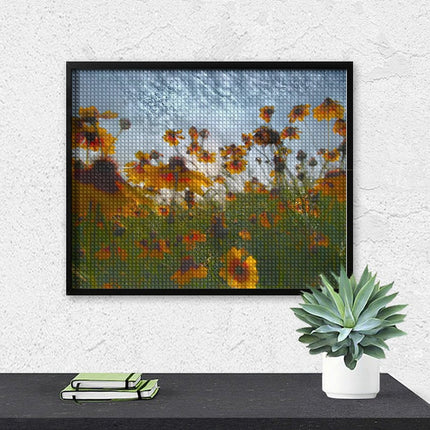 Design Diamond Painting 20"×16"(Horizontal) Coreopsis on the Grand River
