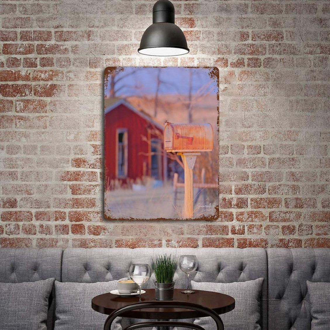 Design Rusty Metal Sign (Vertical) 15.7‘’×11.8‘’