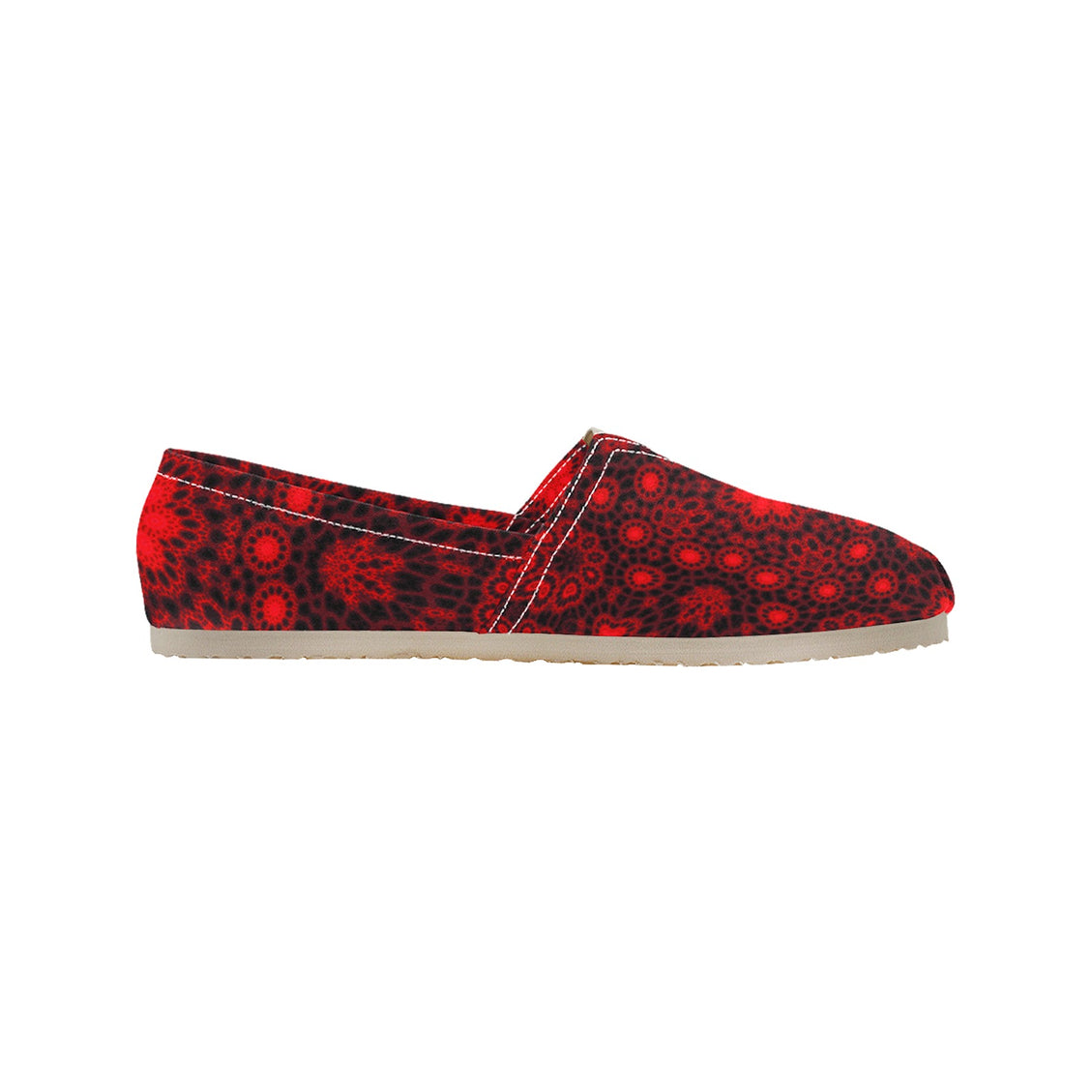 Espadrilles Canvas Red and Black Mandela