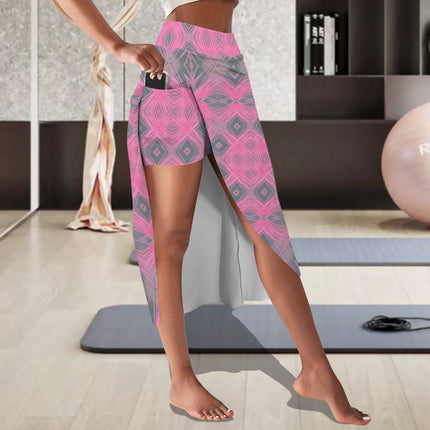 Skort Pink and Gray Plaid