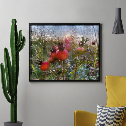Design Diamond Painting 20"×16"(Horizontal) Rose Hips