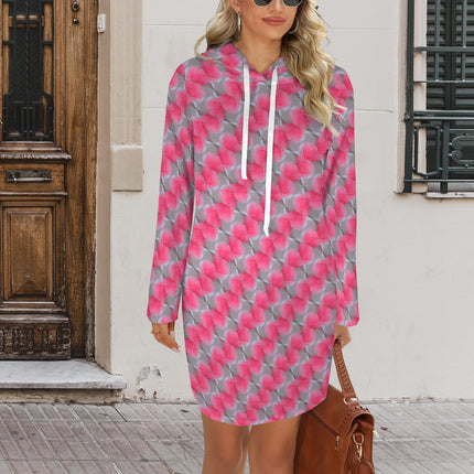 Hoodie Dress Pink Butterfly Balm