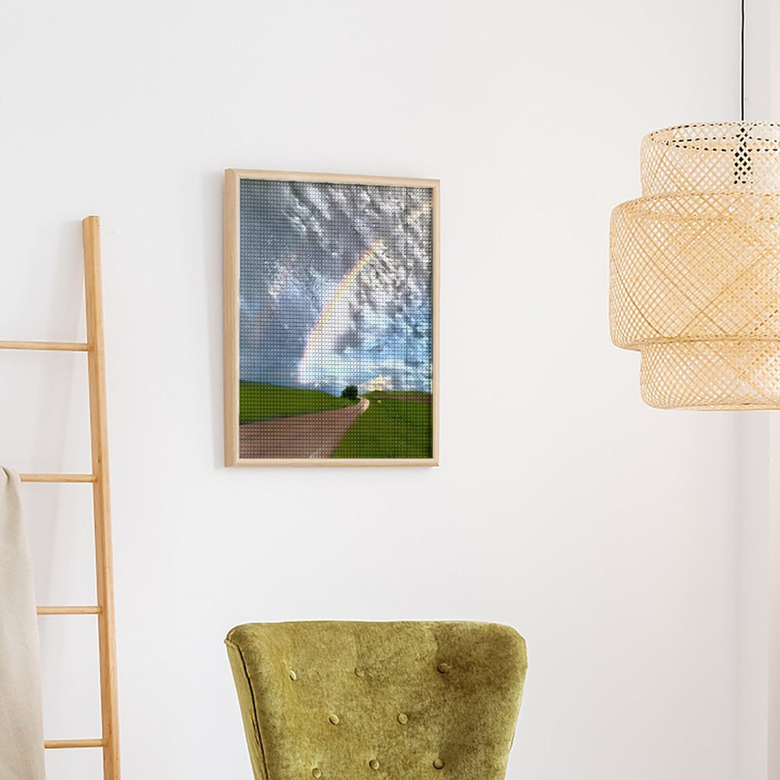 Design Diamond Painting 16"×20"(Vertical) Rainbow