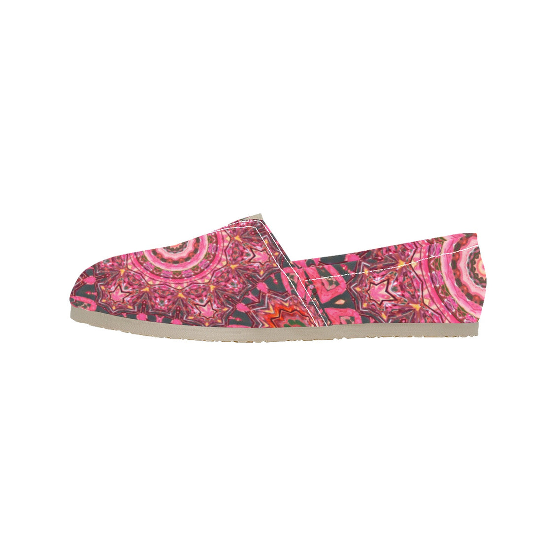 Espadrilles Canvas Carnival Pink and Charcoal Mandela