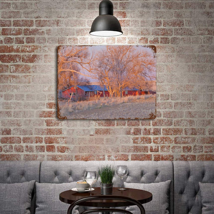 Design Rusty Metal Sign(Horizontal) 11.8"×15.7"