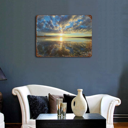 Design Rusty Metal Sign(Horizontal) 11.8"×15.7"