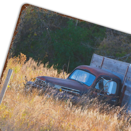 Design Rusty Metal Sign(Horizontal) 11.8"×15.7"