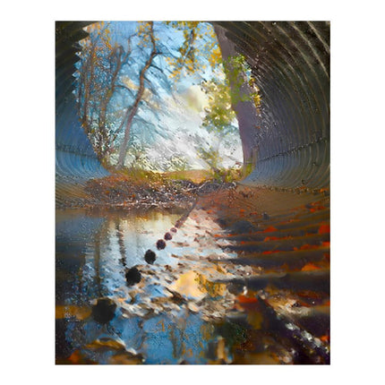 Design Diamond Painting 16"×20"(Vertical) Autumn in a Culvert