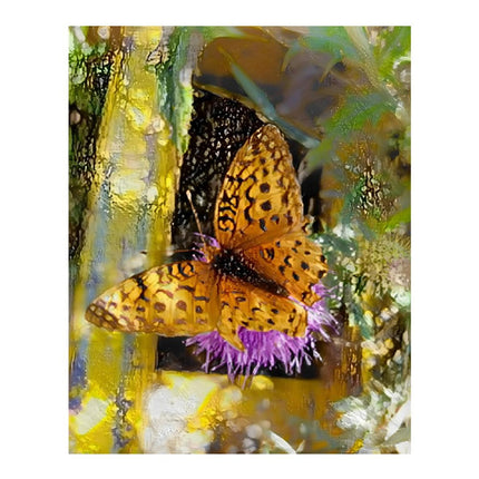 Design Diamond Painting 16"×20"(Vertical) Butterfly in the Slim Buttes