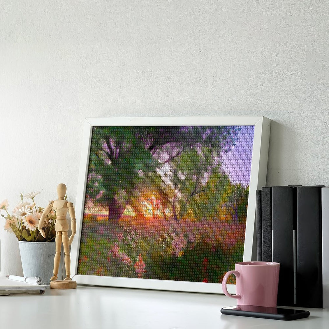Design Diamond Painting 20"×16"(Horizontal) Summer on the Grand River II