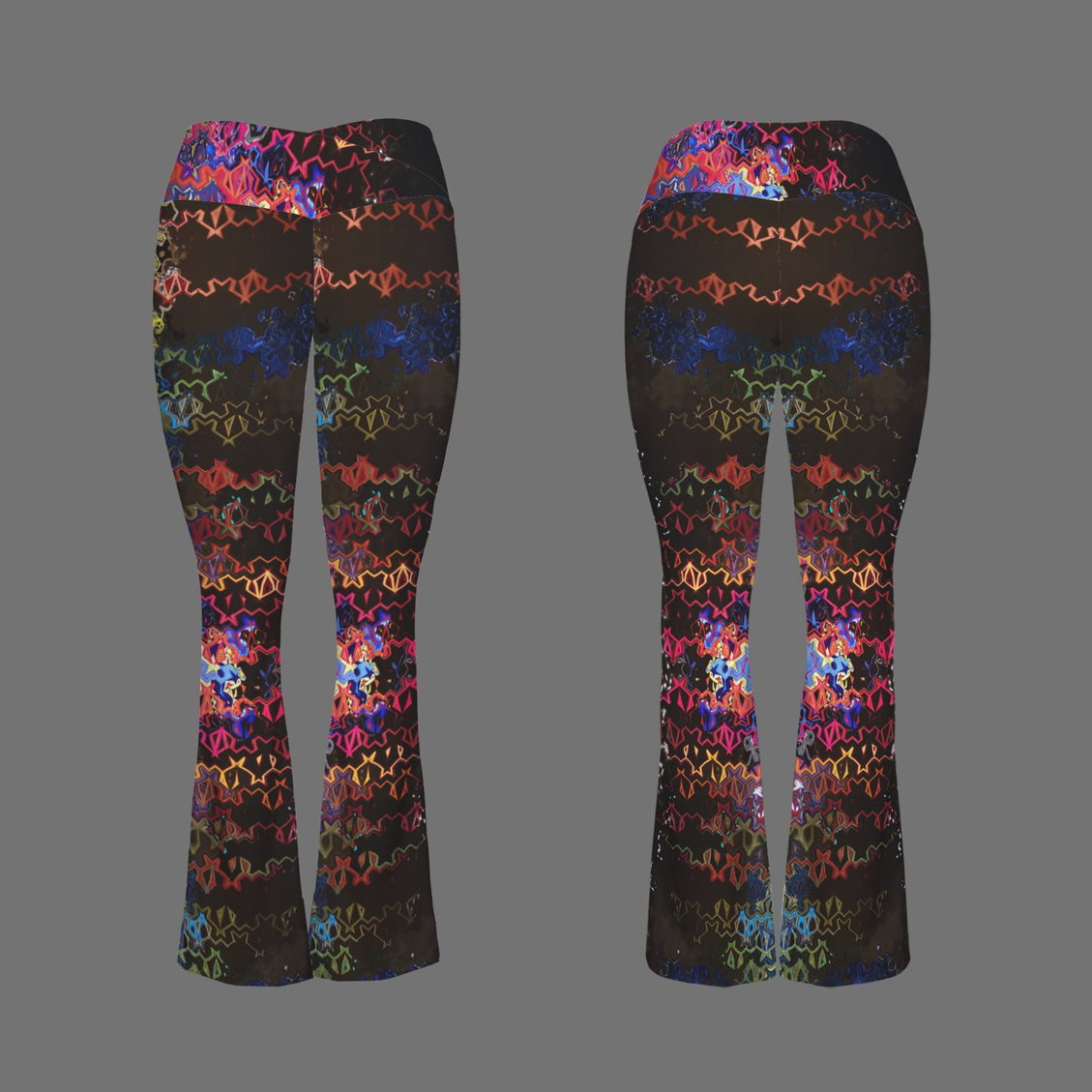 Flare Leggings Glass Multi Black