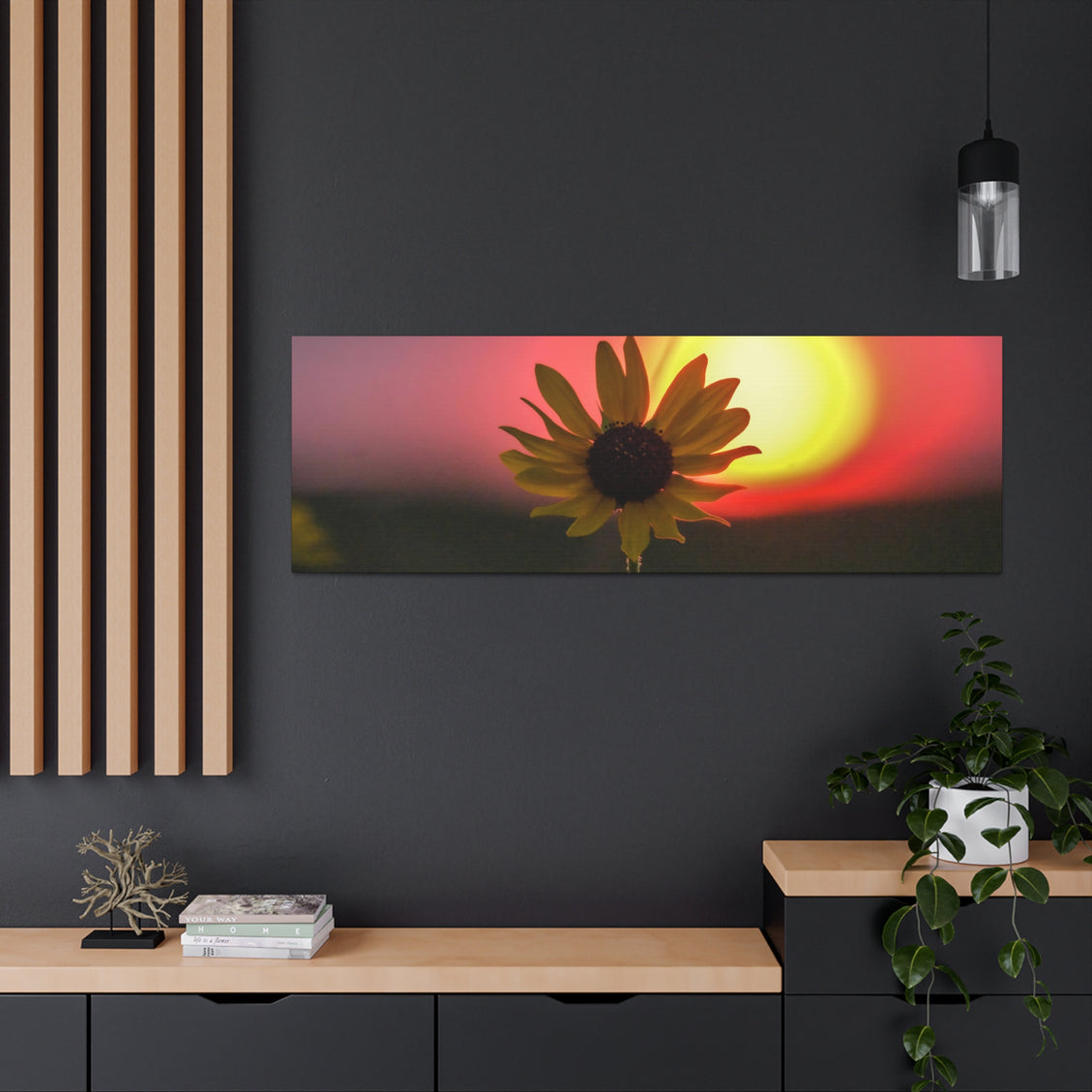 Canvas Gallery Wraps Sunflower Sunset Western South Dakota