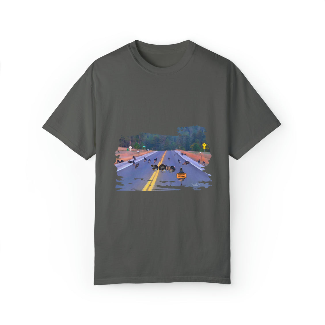 Unisex Garment-Dyed T-shirt Wild Turkey Pilot Car
