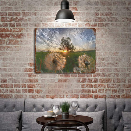 Design Rusty Metal Sign(Horizontal) 11.8"×15.7"